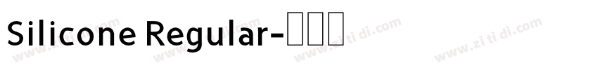 Silicone Regular字体转换